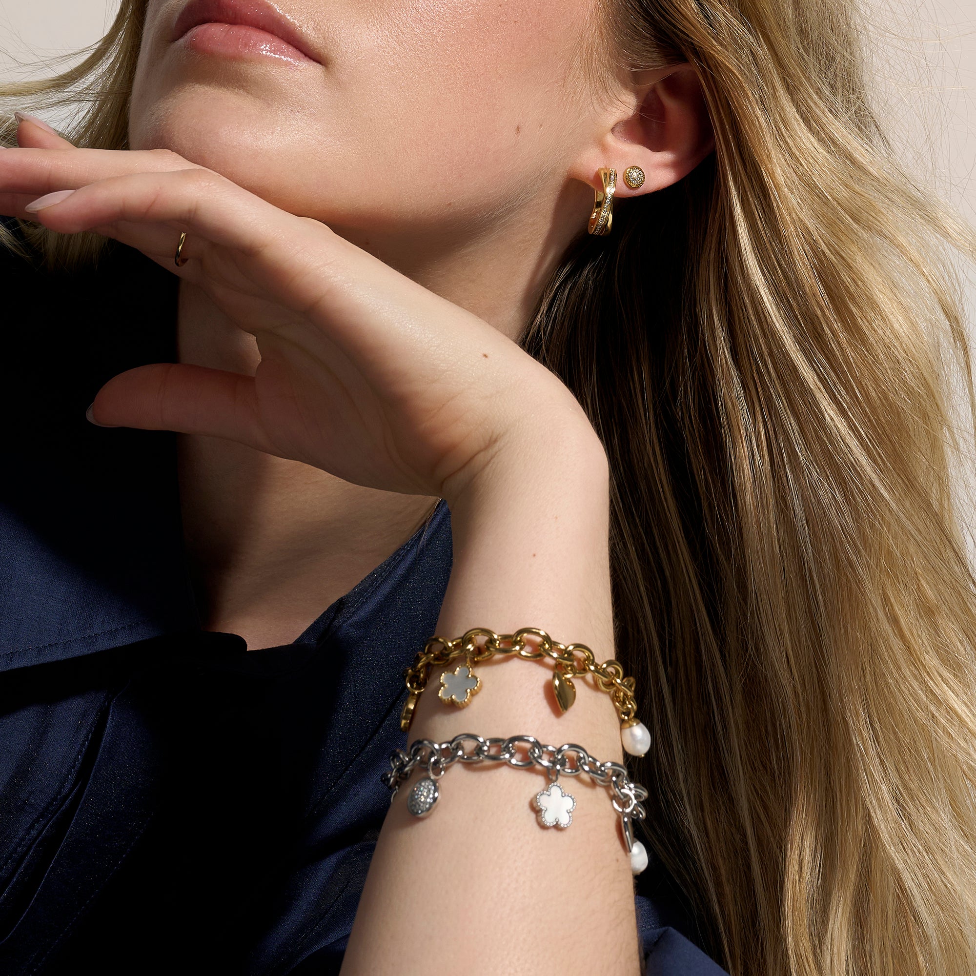 Josephine II Huggie Earrings