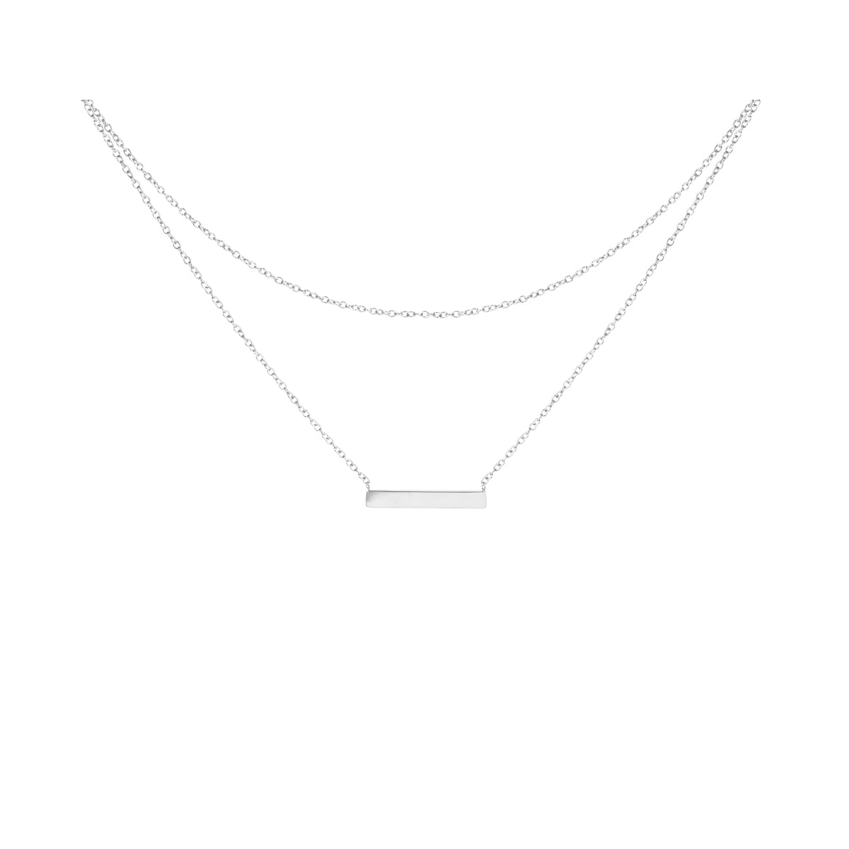 Double necklace waterproof and safe for skin MIA
